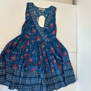 Band of Gypsies Peacock print Above Knee & Mini Sleeveless Dresses for Women XS
